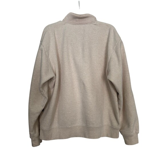Orvis Signature Collection 1/4 Zip Snap Pullover Men's L Beige Sweatshirt - Picture 3 of 7